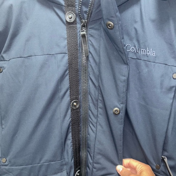 Columbia Navy Blue Winter Jacket Turbo down - Picture 7 of 13